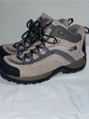 The North Face X2 Beige and Black Hiking Boots